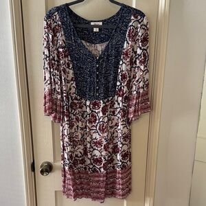 Like New! Style & Co Floral Boho Dress
